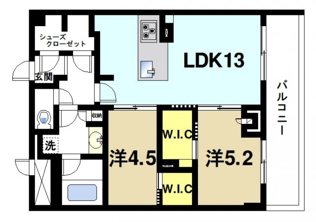 ラヴィーナ大和西大寺の間取り図3