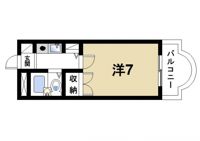 アミティ西大寺Ｐ８の間取り図1
