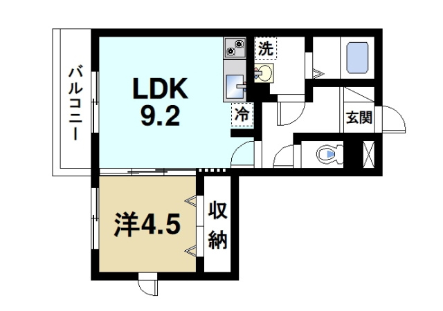 リビングタウン西大寺の間取り図1