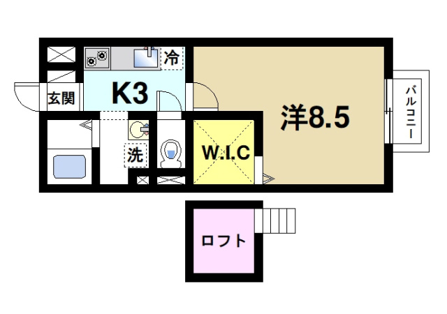 グランドゥール西大寺の間取り図3