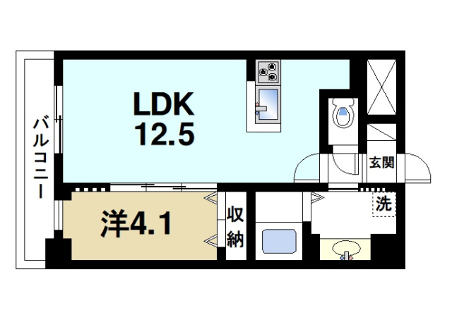 LA RIVIERE OKAMOTOⅡの間取り図3