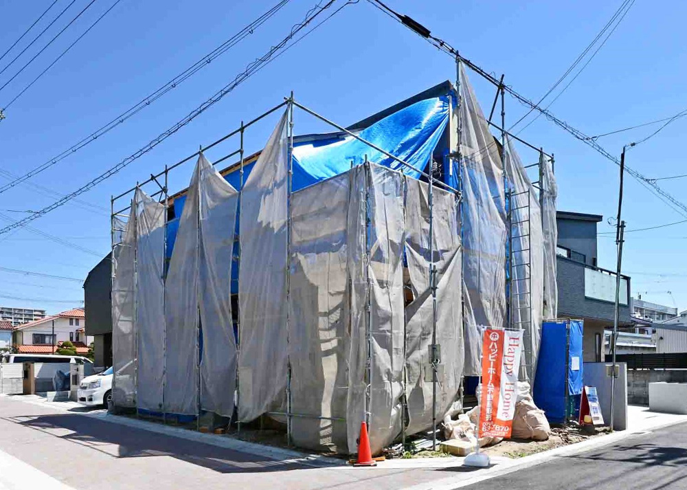 【現場進捗】西宮市浜甲子園2丁目新築戸建｜残1邸の最新情報です。の画像
