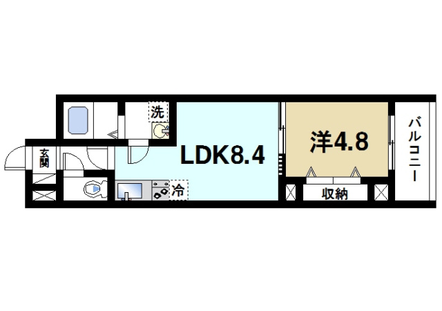 アンジュ高天の間取り図3