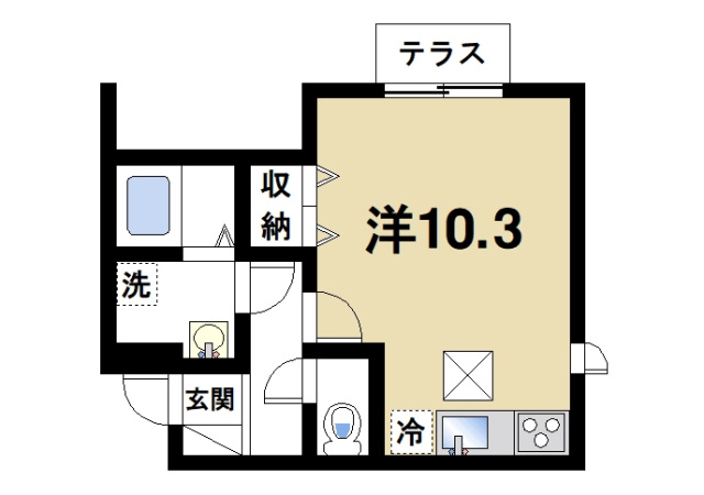 メゾン・ド・クルーゼの間取り図1