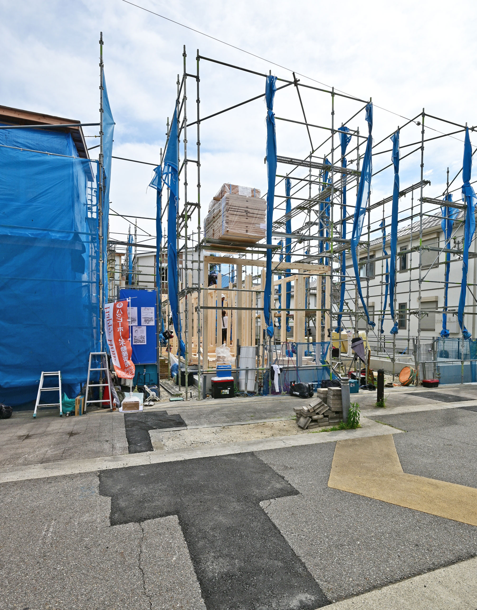 【現場進捗】尼崎市築地4丁目新築戸建｜全7区画の最新情報です。の画像