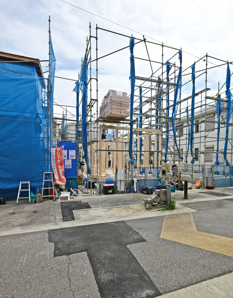 【現場進捗】尼崎市築地4丁目新築戸建｜全7区画の最新情報です。の画像