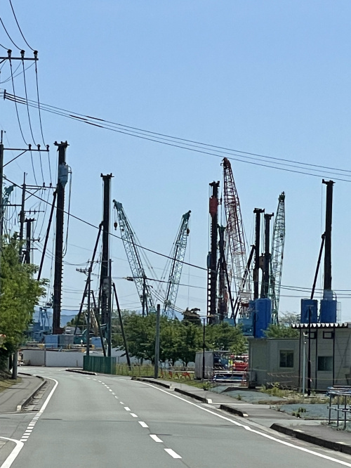 TSMC工場予定地の工事が進んでいます　熊本　菊陽町　原水の画像