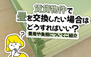 【2025年最新版】賃貸物件で畳を交換したい場合はどうすればいい?費用や負担についてご【】の画像