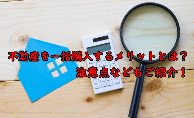 不動産を一括購入するメリットとは？注意点などもご紹介！の画像