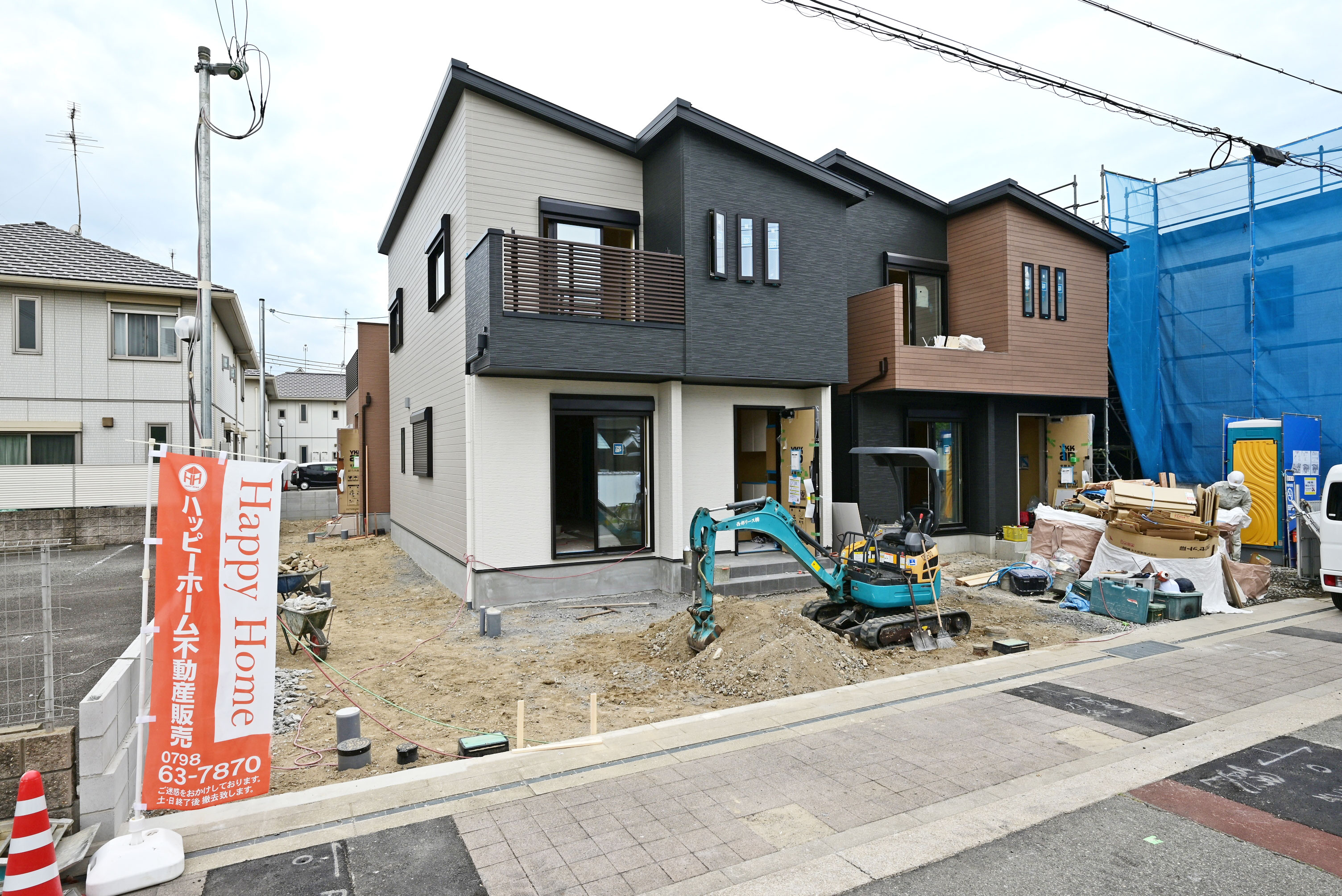 【現場進捗】尼崎市築地4丁目新築戸建｜全7区画の最新情報です。の画像