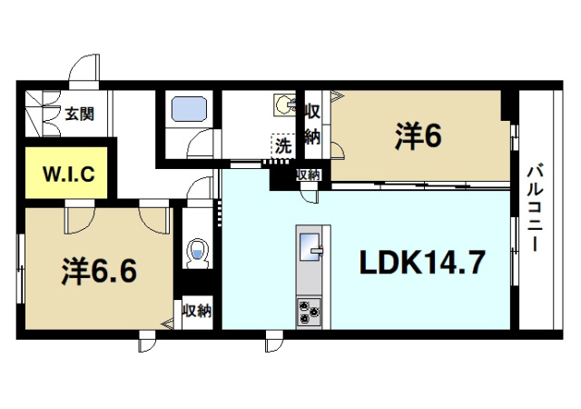 シャーメゾンＡＶＡＮＣＥの間取り図3