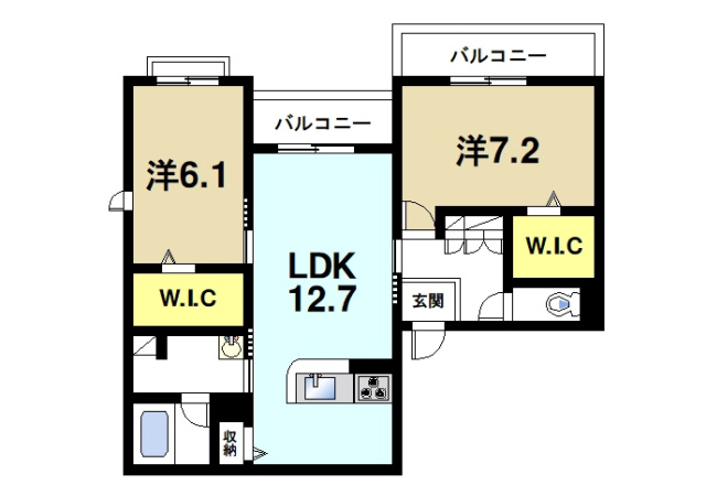 ＳｈａＭａｉｓｏｎ　Ｌｅａ　Ｌａｎｉの間取り図1
