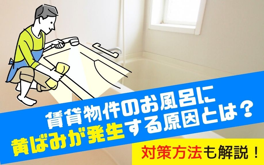 賃貸物件のお風呂に黄ばみが発生する原因とは？対策方法も解説！の画像