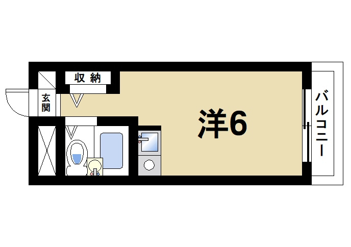 シティパレス21西大寺Part1の間取り図1