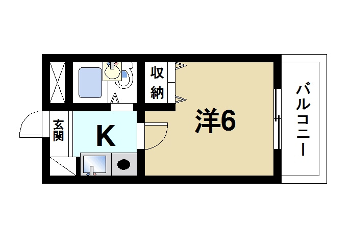 シティパレス21西大寺Part1の間取り図3