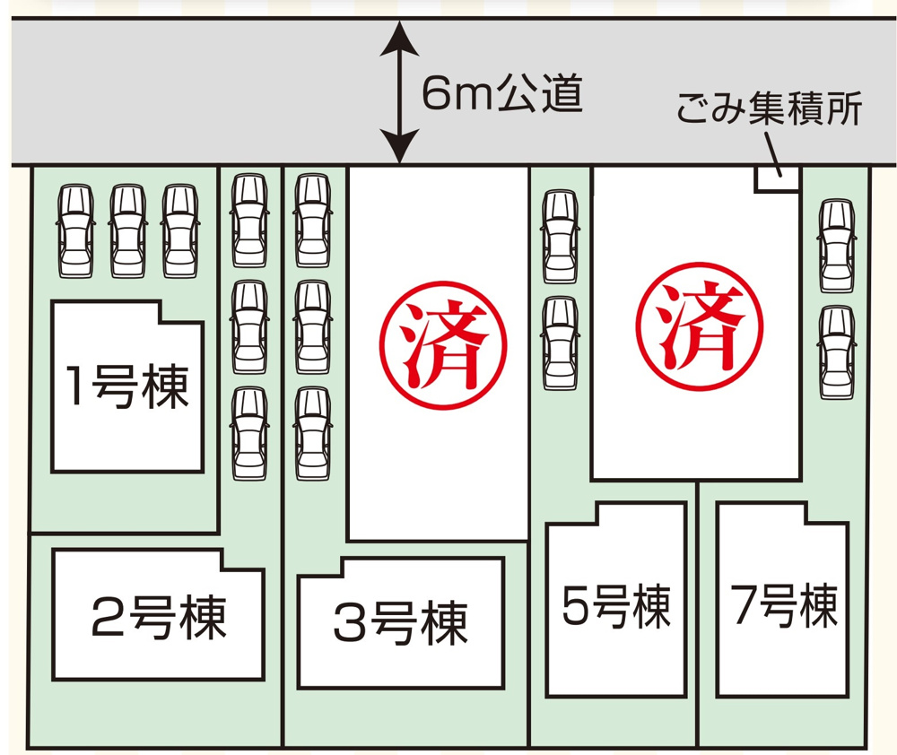 横山台全7棟、新築、完成済、車3台駐車可、オープンハウス、売却不動産募集、スマートハウスの画像