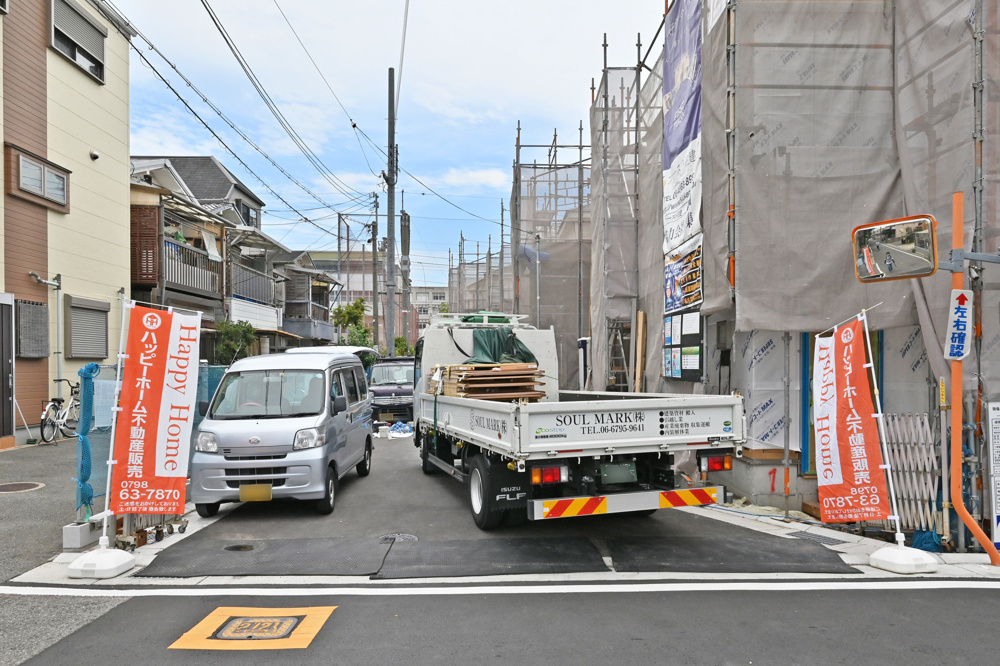 【現場進捗】尼崎市瓦宮1丁目新築戸建｜全4区画の最新情報です。の画像