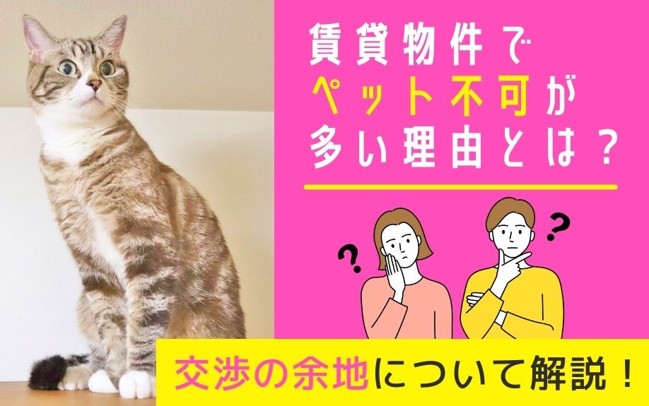 賃貸物件でペット不可が多い理由とは？交渉の余地について解説！の画像