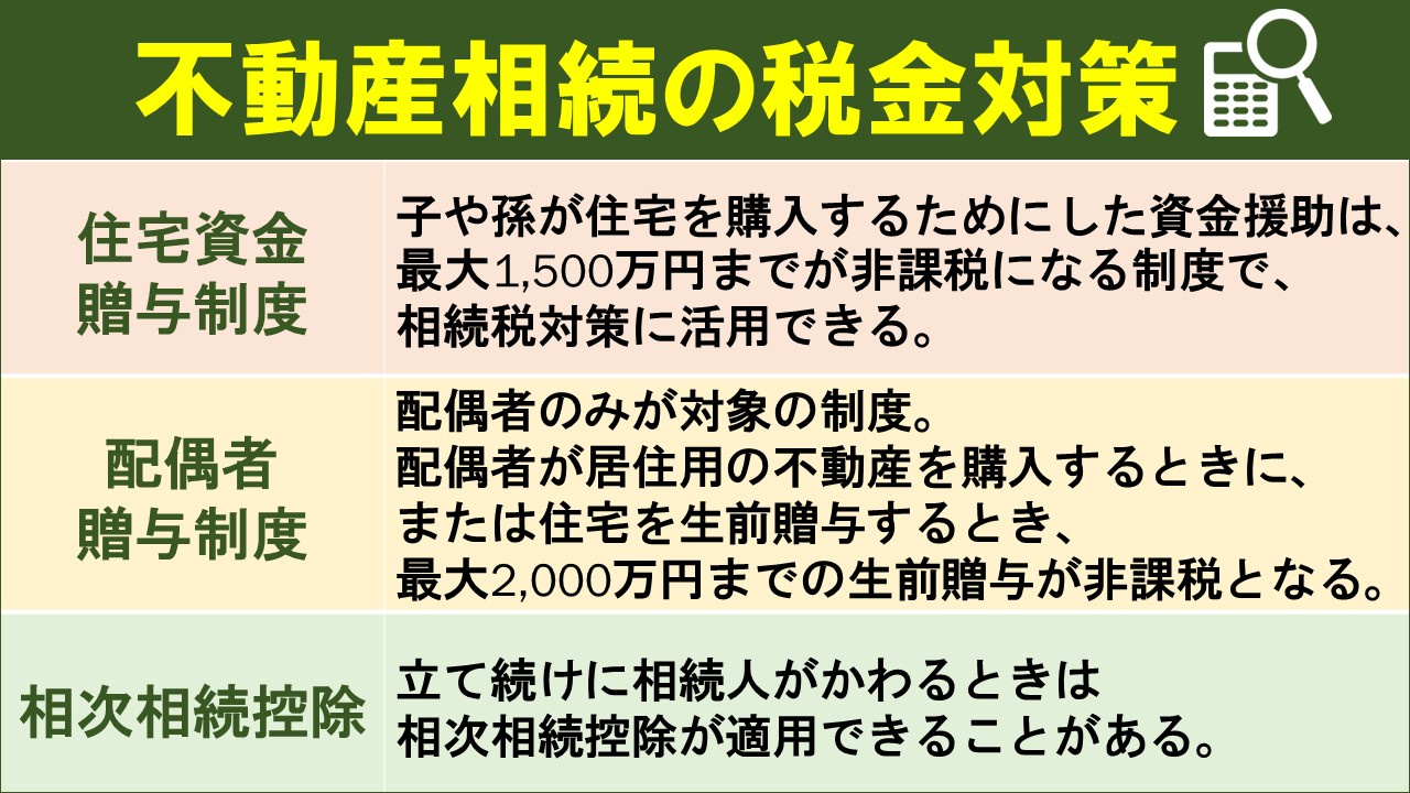 不動産相続の税金対策