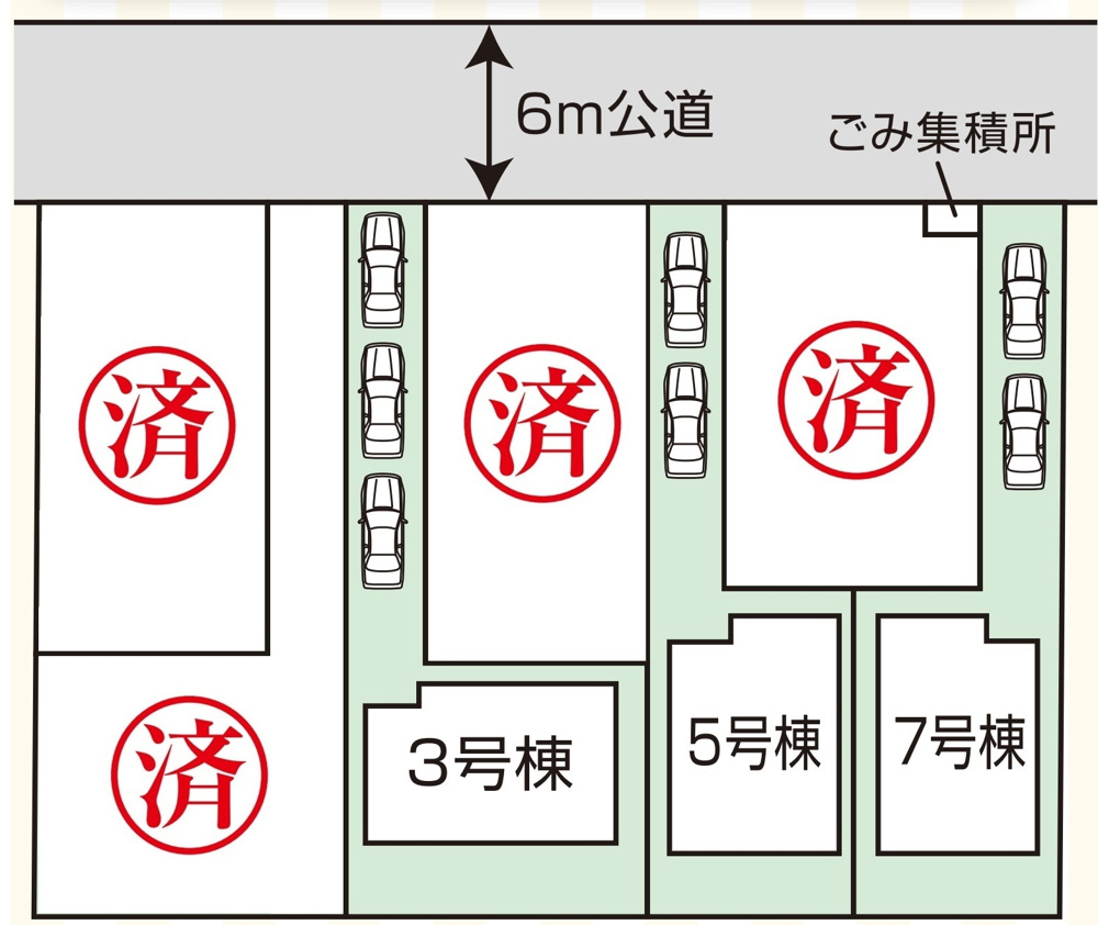 横山台全7棟、新築、完成済、車3台駐車可、オープンハウス、売却不動産募集、スマートハウスの画像
