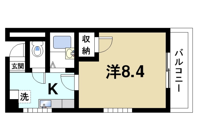 エスポワール内侍原Ⅰの間取り図1