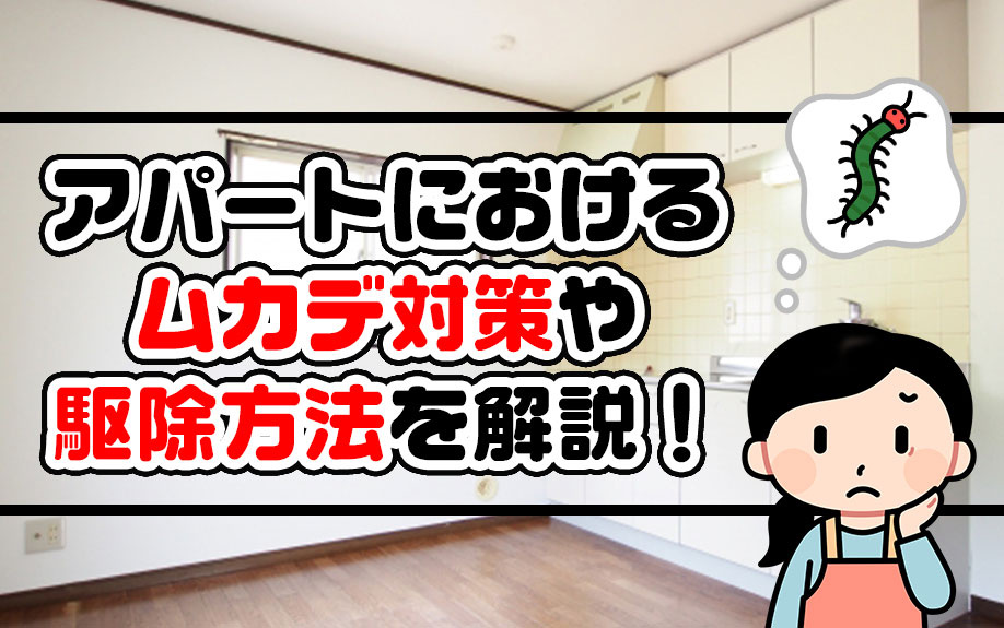 アパートにおけるムカデ対策や駆除方法を解説！の画像