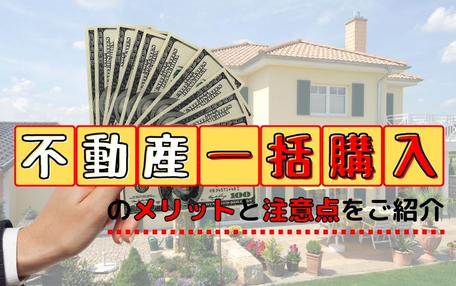 不動産一括購入のメリットと注意点をご紹介の画像