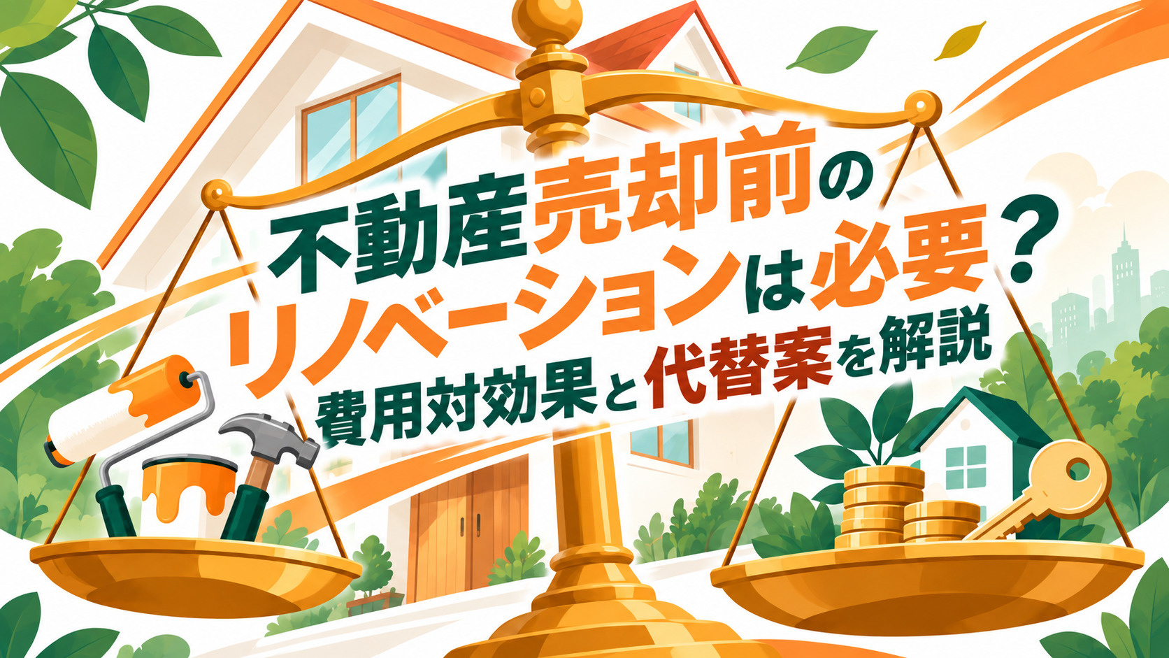 不動産売却前のリノベーションは必要？費用対効果と代替案を解説の画像