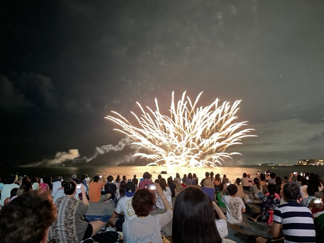 葉山の花火の画像