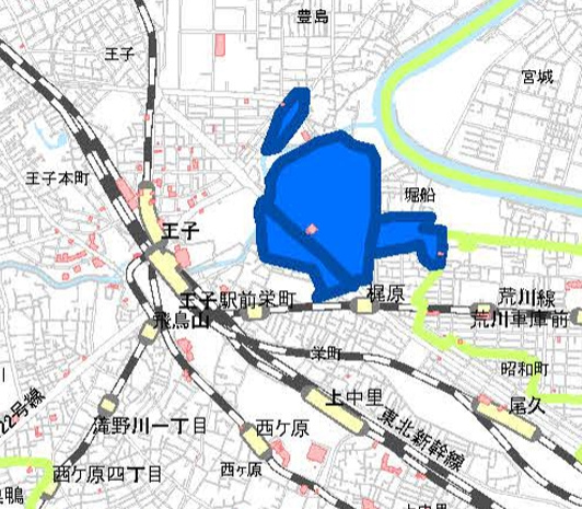 北区　浸水実績図