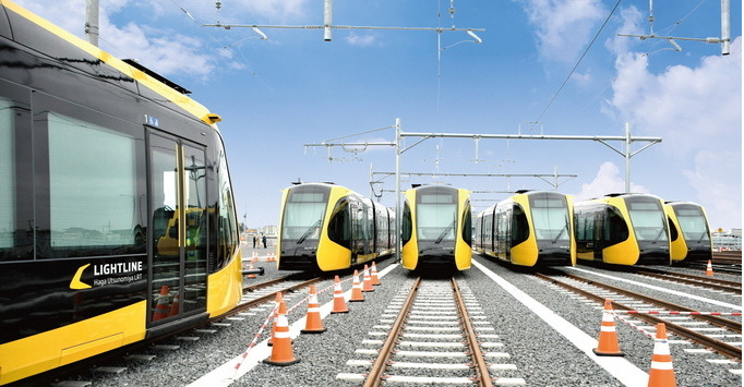 ＬＲＴは来年８月に開業決定。そして西側は教育会館まで延伸予定。の画像