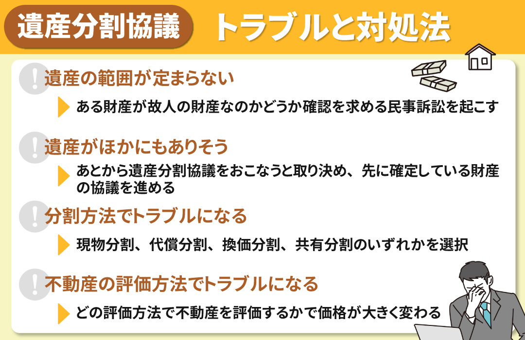 遺産分割協議の進め方！トラブルと対処法とは