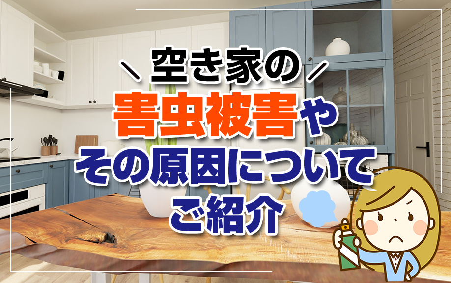 空き家の害虫被害やその原因についてご紹介の画像