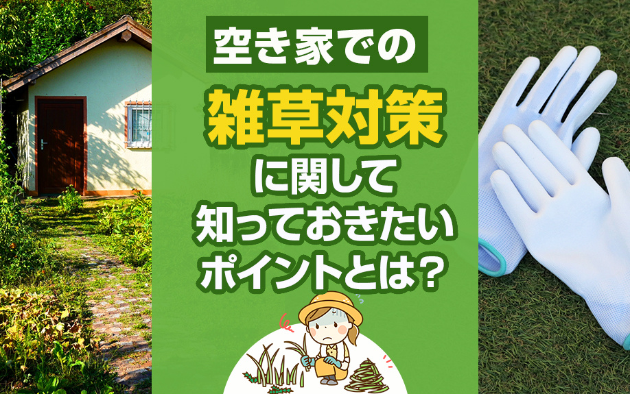 空き家での雑草対策に関して知っておきたいポイントとは？の画像