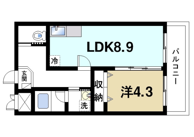 ドメール・セプト・エトワール東紀寺の間取り図1