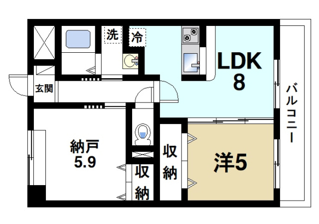 ドメール・セプト・エトワール東紀寺の間取り図2