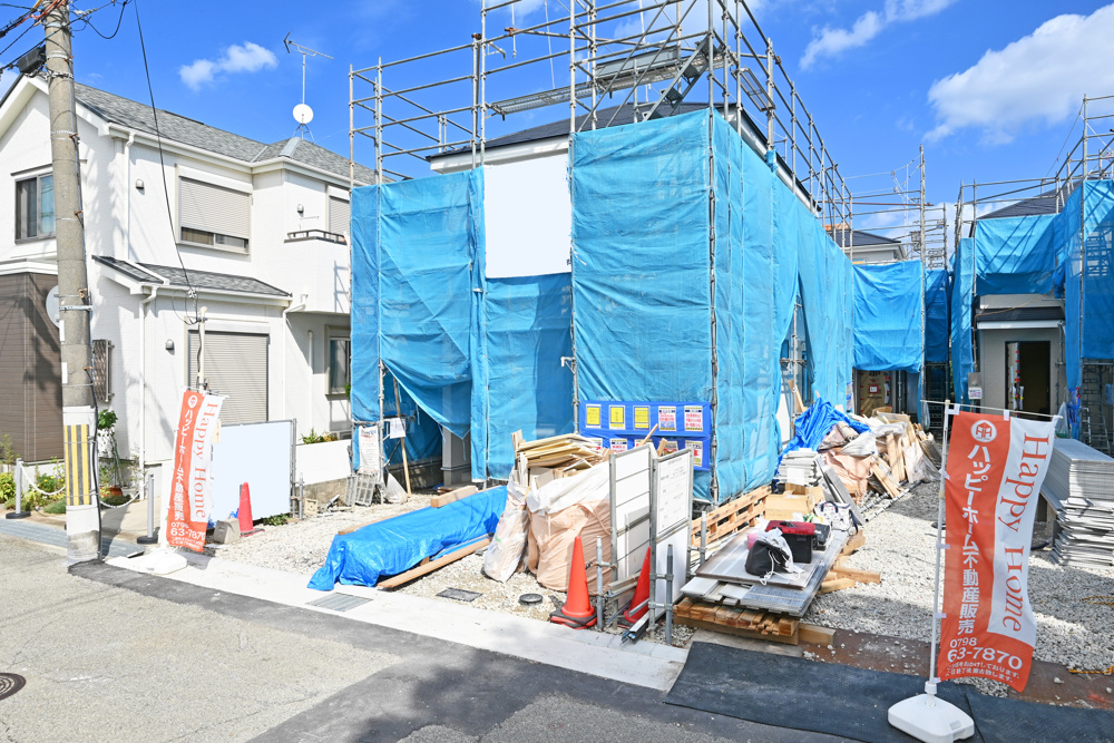 【現場進捗】尼崎市若王寺3丁目新築戸建て｜全4区画の最新情報です。の画像