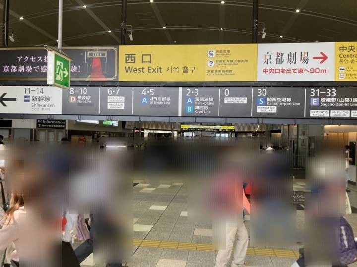 二条駅と京都駅の往復での画像