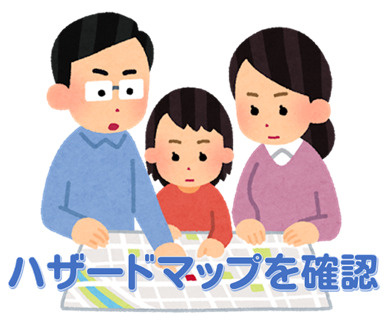 ハザ－ドマップの種類の画像