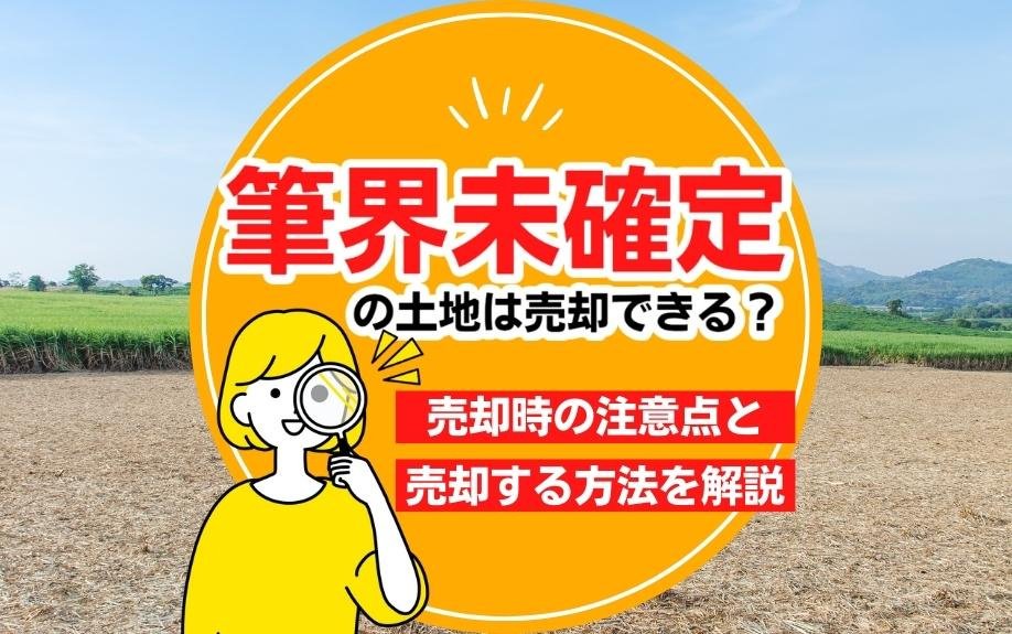 筆界未確定の土地は売却できる？売却時の注意点と売却する方法を解説の画像
