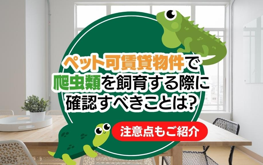 ペット可賃貸物件で爬虫類を飼育する際に確認すべきことは？注意点もご紹介の画像