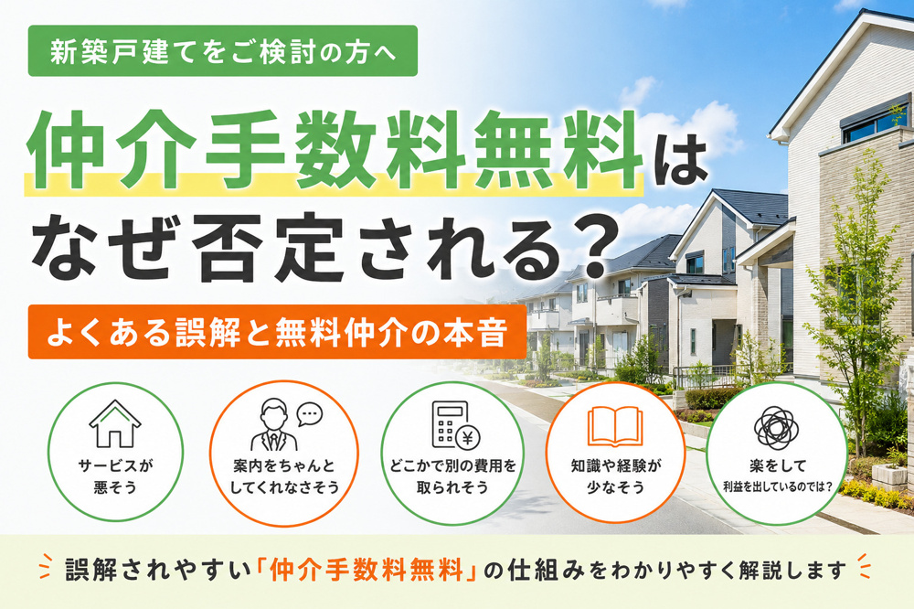 仲介手数料無料はなぜ否定される？ よくある誤解と無料仲介の本音の画像