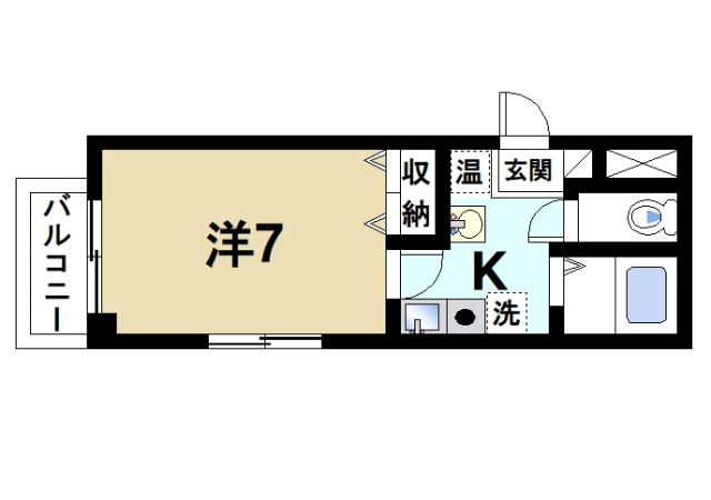 メゾンK’sの間取り図1