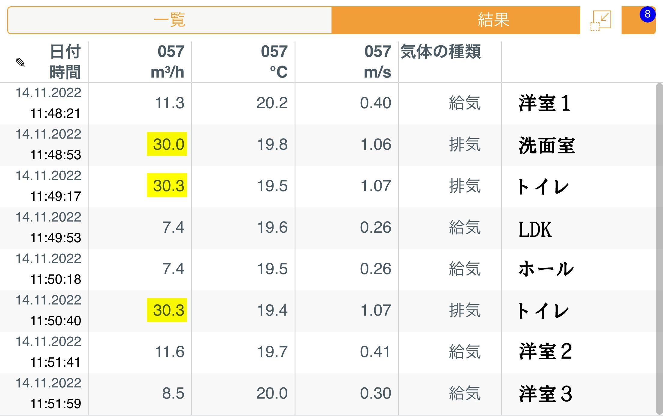 建売住宅の換気量