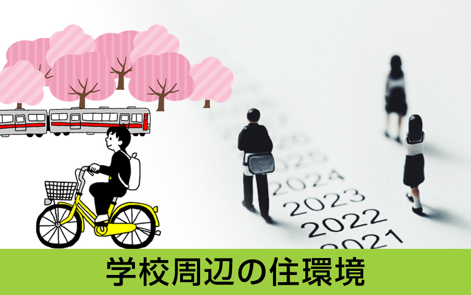 愛知県名古屋市中区にある名古屋市立伊勢山中学校周辺の住環境
