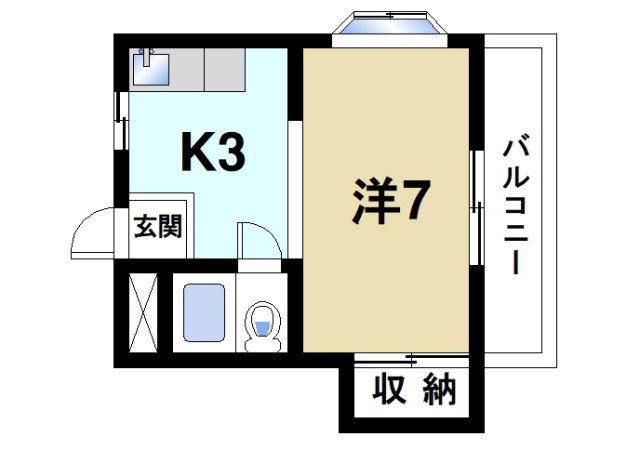 中嶋ハイツの間取り図1