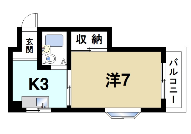 中嶋ハイツの間取り図2