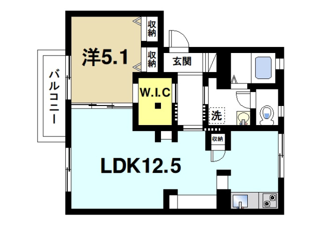 ラ・フォーレ紀寺の間取り図1