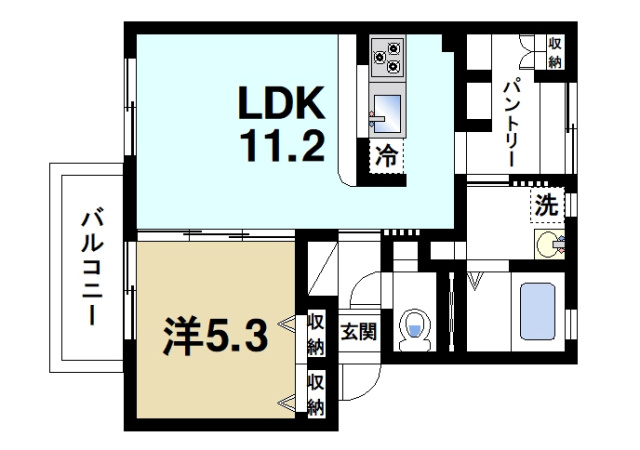 ラ・フォーレ紀寺の間取り図2
