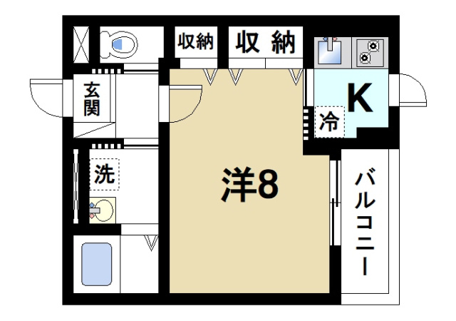 レジデンス北市の間取り図1